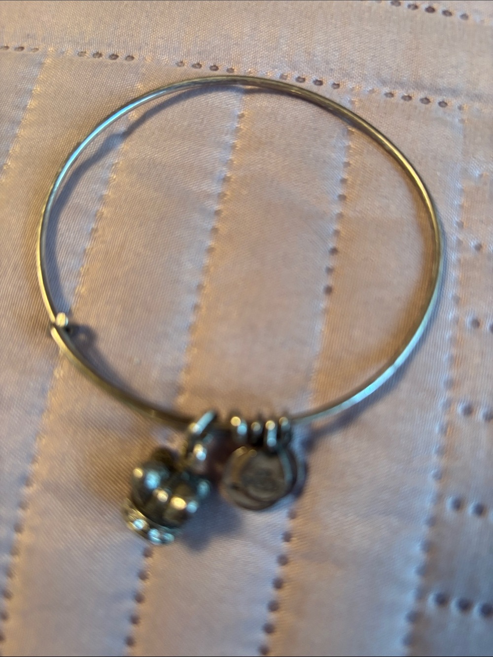 Alex and Ani Silver Crown Charm Expandable Bracelet